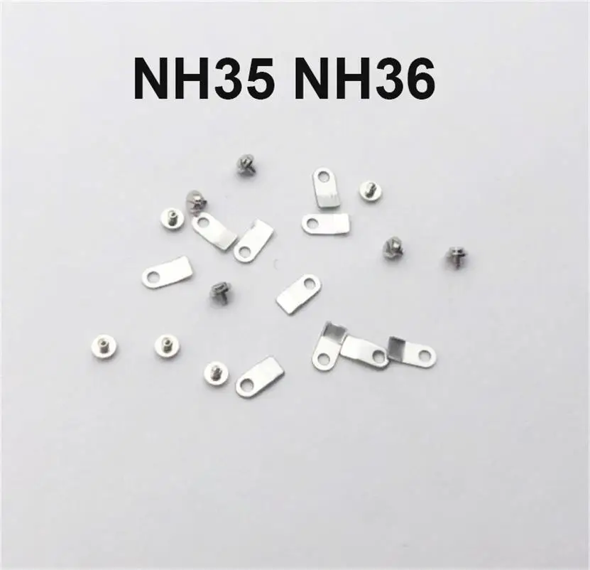 10 Sets Fixed Screw Locking Plate Suitable For NH35 and NH36 Movements Fixed Screws Locking Plates Watch Accessories