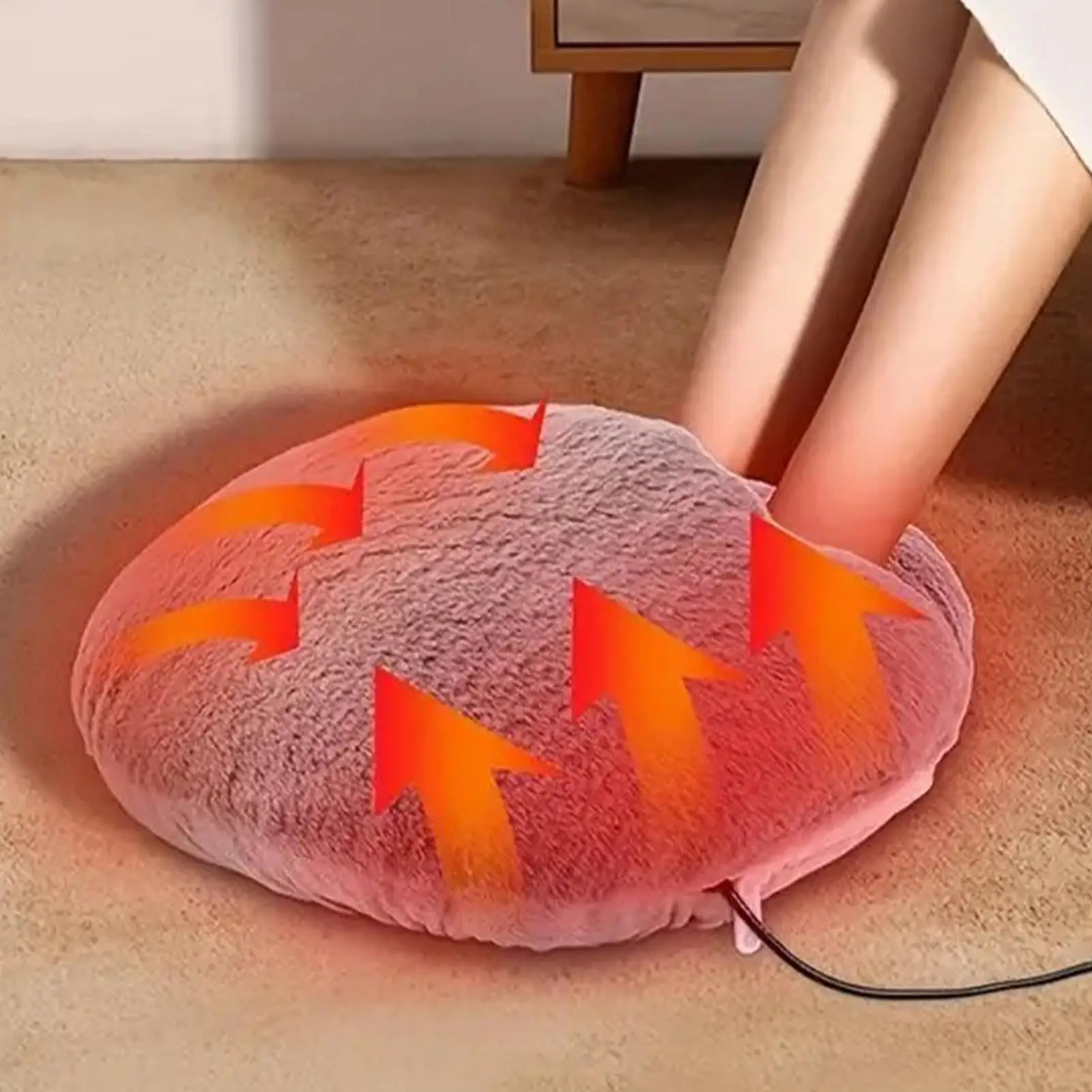 Foot Warmer Thermal Portable Washable Pad Long Lasting Safe Usb Heating Pad For Feet For Adults Cold Winter Home Work Office