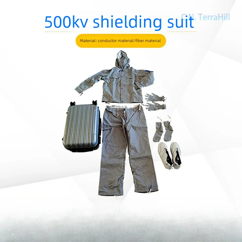 Electrician Insulated Protective Suit Split Type 500kV Shielding Suit Set High Voltage Conductive Workwear
