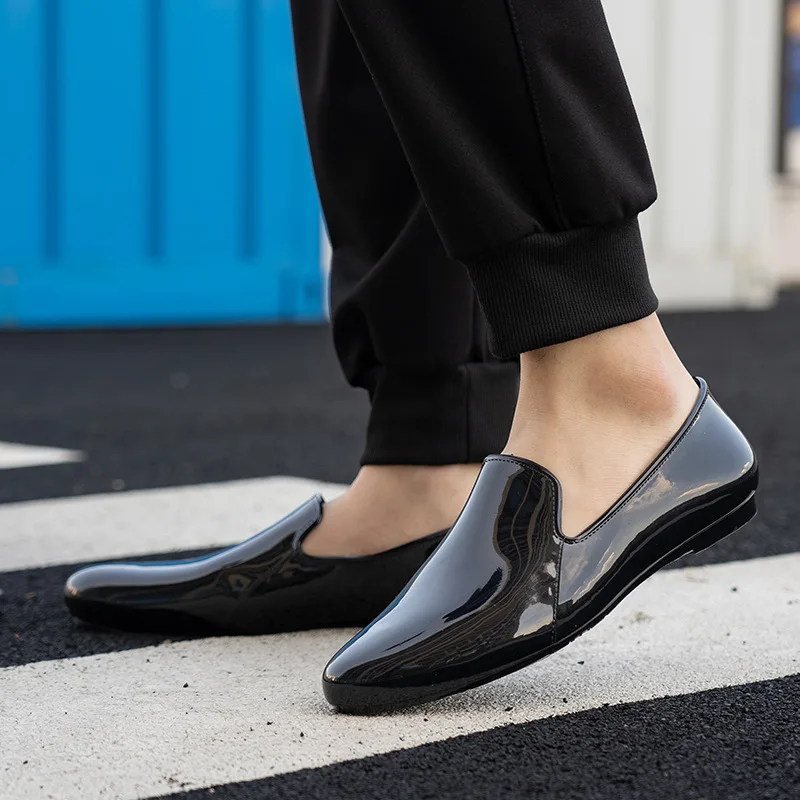 chef shoes water rubber shoes men loafers fishing boots garden black rain boots for man waterproof wading rain shoes impermeable