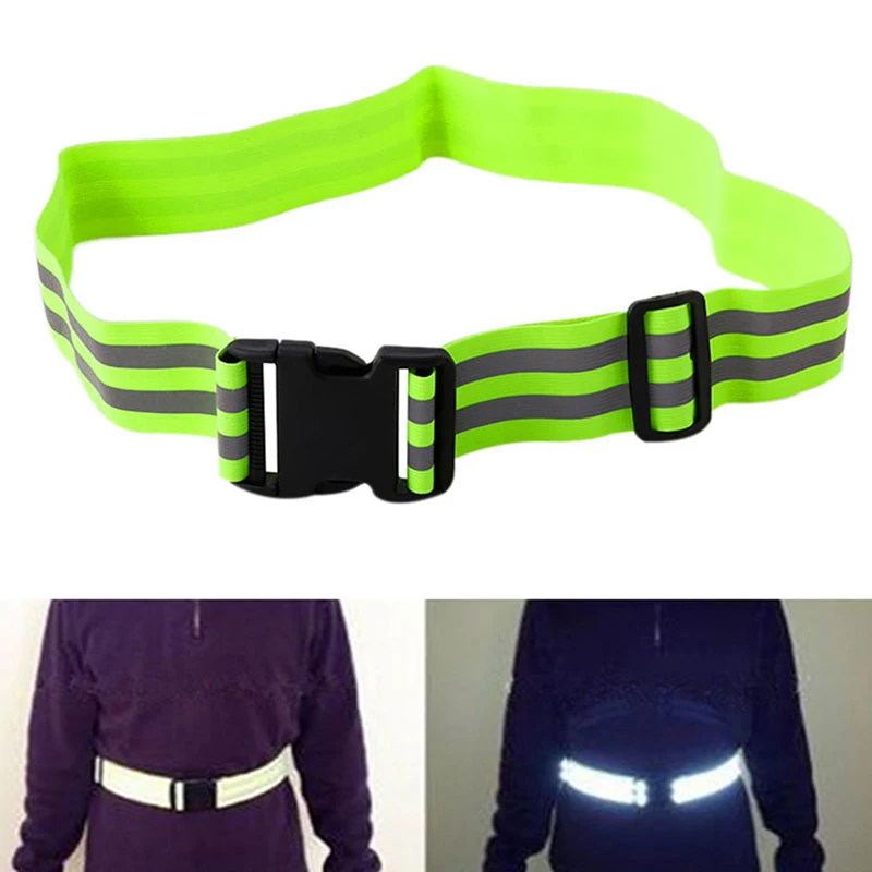 Reflective Elastic Band Waist Protection Reflective Night Running Safety Belt