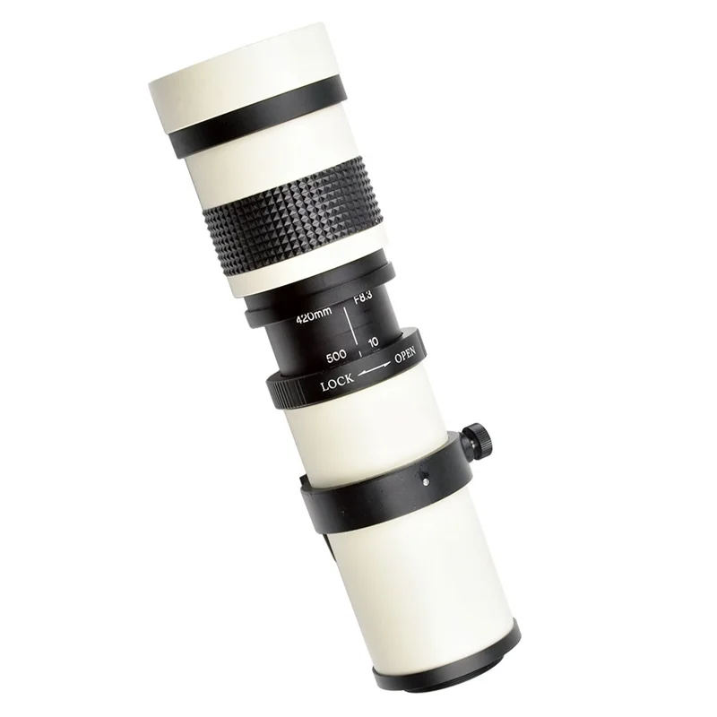 420-800mm Tele-Zoomobjektiv manuelles Zoomobjektiv SLR-Kamera objektiv geeignet für Nikon-Kameras d7500 d7200 d7100