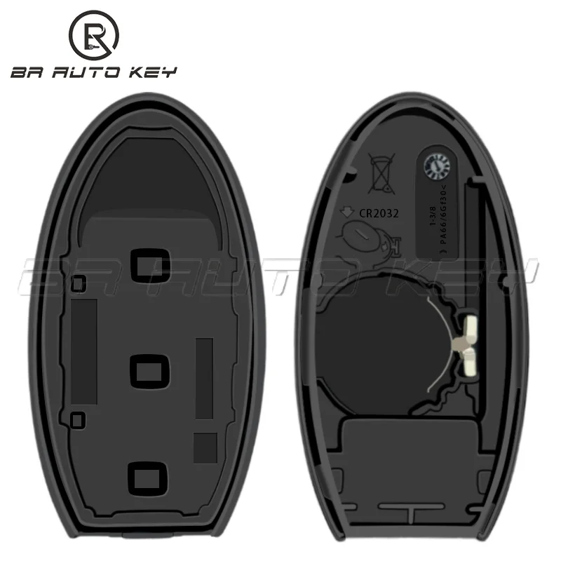 Chave remota inteligente de carro com 3 botões, para Nissan Xtrail X-Trail Qashqai 2014 2015 2016 2017 434mhz PCF7945M HITAG AES 4A S 180144104