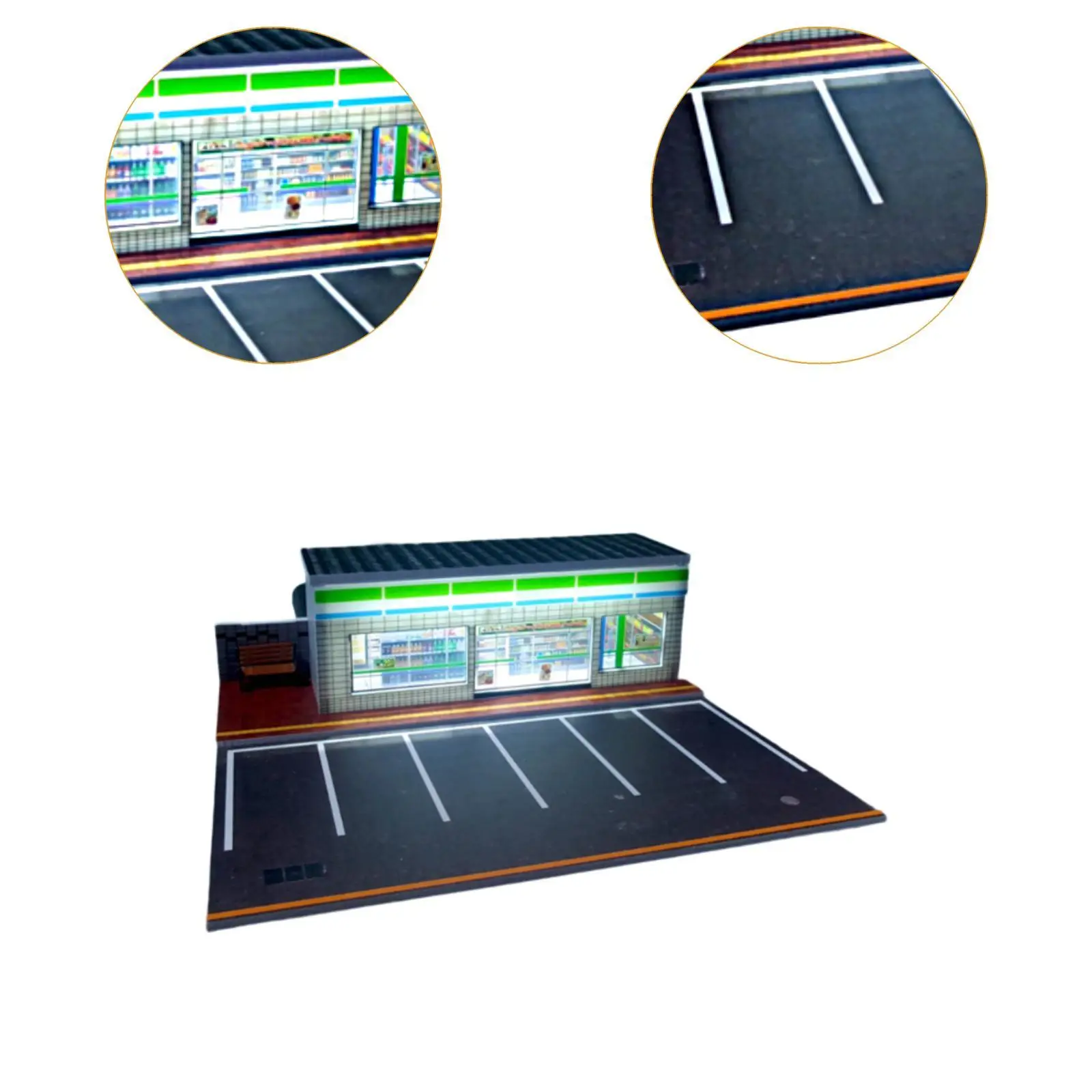 Parcheggio 1:64, modello diorama per garage con illuminazione, display per auto pressofuso per