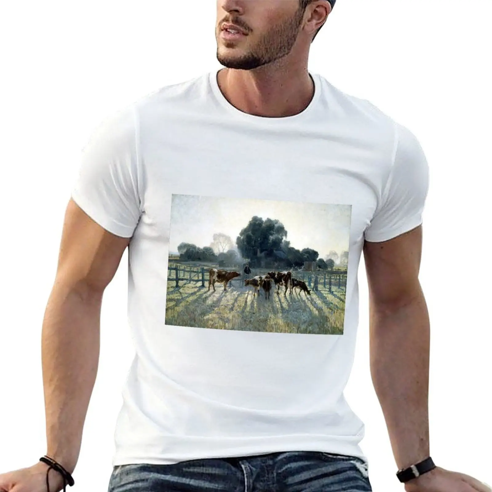 Camiseta Elioth Gruner Spring Frost, camisetas para hombre, camisetas ajustadas para hombre, camisetas gráficas, camisetas divertidas, camiseta de humor oscuro