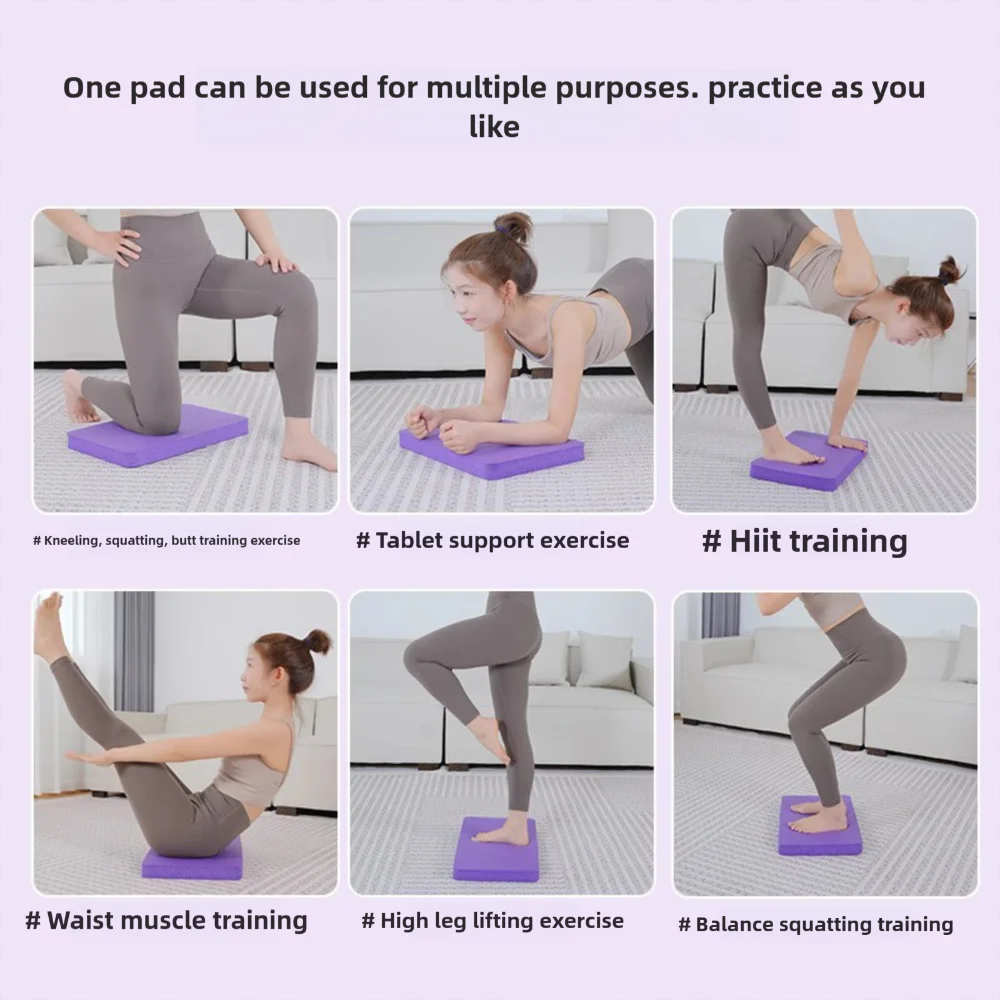 NBR وسادة التوازن وسادة الركوع عالية الكثافة اليوغا TPE حصيرة اليوغا وسادة اللياقة البدنية مجلس دعم التوازن وسادة دائم