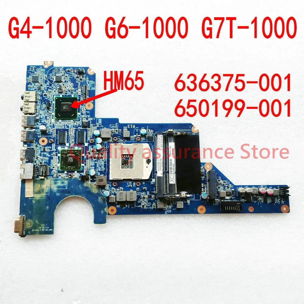 650199-001 636375-001 For HP PAVILION G4-1000 G6-1000 G7T-1000 NOTEBOOK DA0R13MB6E1 DA0R13MB6E0 Laptop Motherboard R13main board