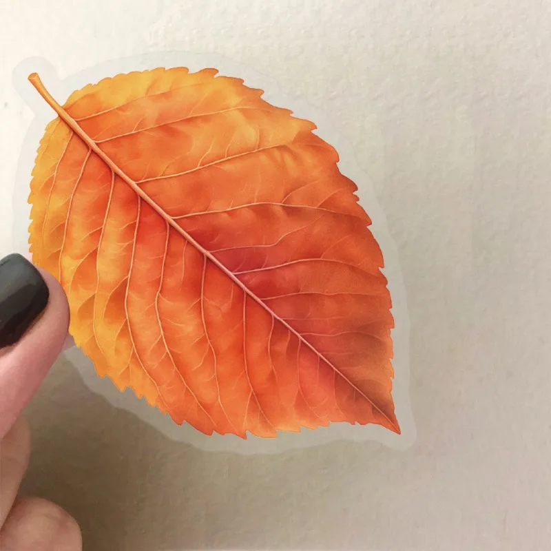 50 قطعة من ملصقات تزيين جرافيتي إبداعية على شكل أوراق شجر كرتونية مخصصة للحيوانات الأليفة