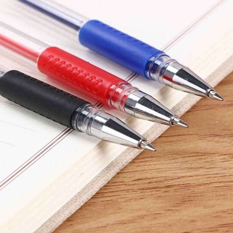 10Pcs 0.5mm Gel Pen Set Black Blue Red Ink Color Ballpoint Pen Writing Tool Students Office Stationery School Supplies