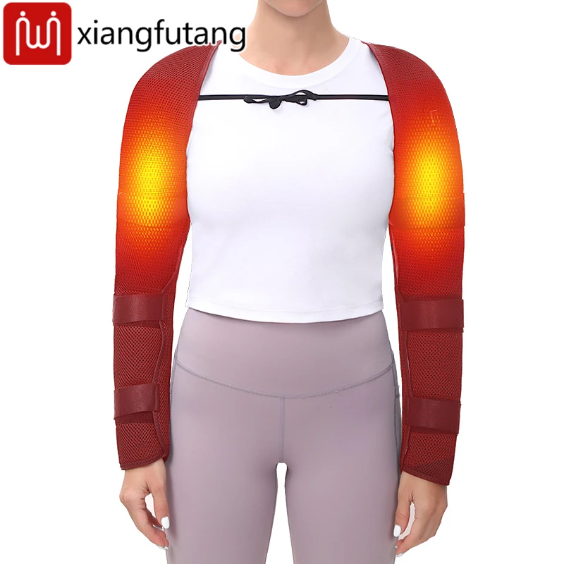 

Heating Shawl 3 Vibration and Heat Settings Electric Arm Shoulder Pad Cold Weather Body Warm Tool for Sports Injury Recovery