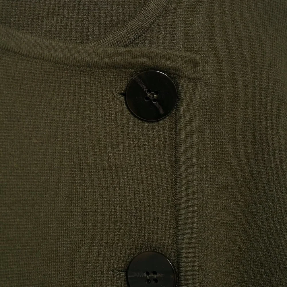 UNIZERA 2025 nuevo producto moda Casual para mujer diseño de estilo europeo y americano con cinturón abrigo corto de punto