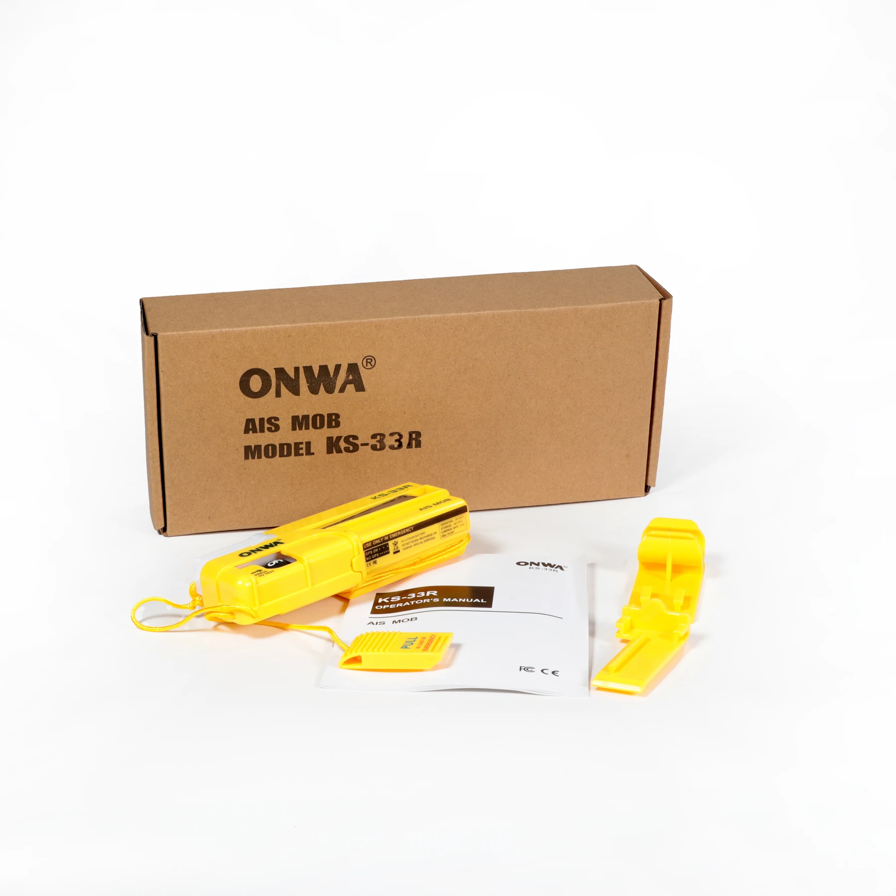 Onwa KS-33R AIS MOB Personal Locator Beacon Man Over Board Rescue Survivor Recovery Life Jacket Ais Sart Marine Electronics IMO