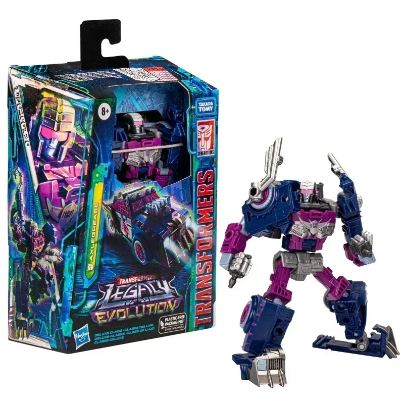 In Stock Takara Tomy Transformers Legacy Evolution Deluxe Class Axlegrease Anime Figures Robot Toys Action Figure Gifts Hobbies