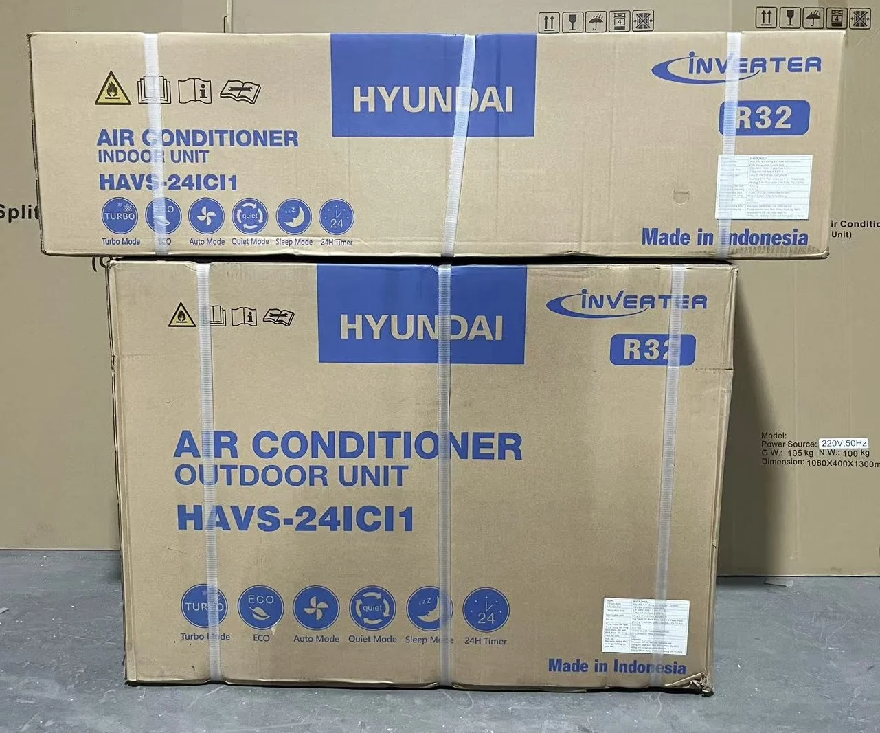 Home TCL WIFI 12000BTU مكيف هواء متغير Smar مكيف هواء منزلي نظام سبليت تكييف الهواء