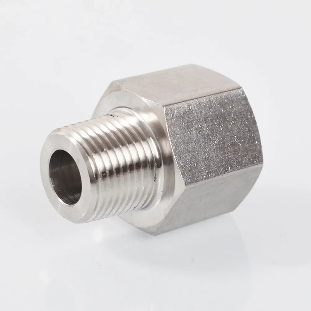 BSP /Metric Thread 304 Stainless Steel Reducer Female To Male Hex Bushing  Pipe Fitting Water Gas Adapter Coupler Connector