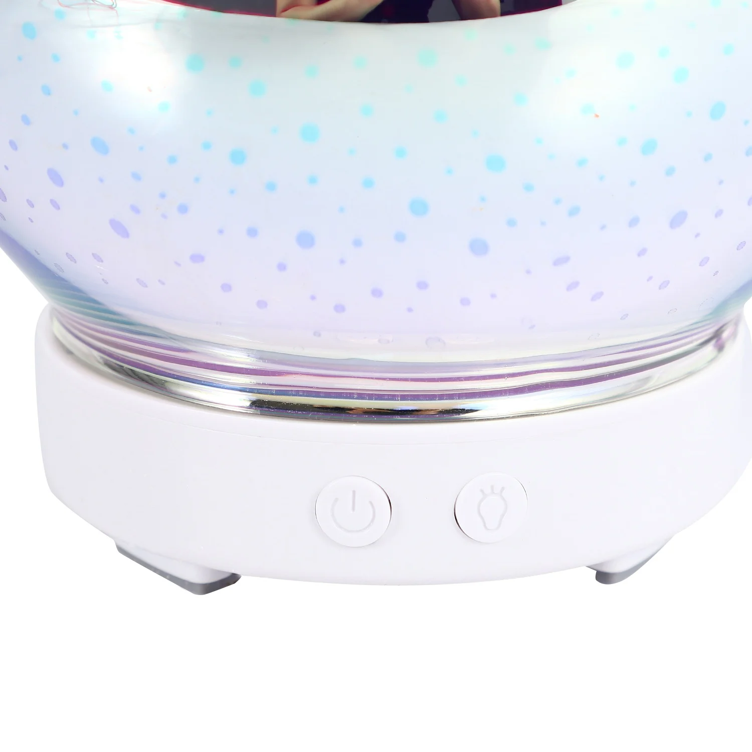 

A06R 3D стеклянный увлажнитель воздуха в форме вазы с 7-цветным светодиодным ночником, диффузор эфирного масла, ультразвуковой генератор тумана