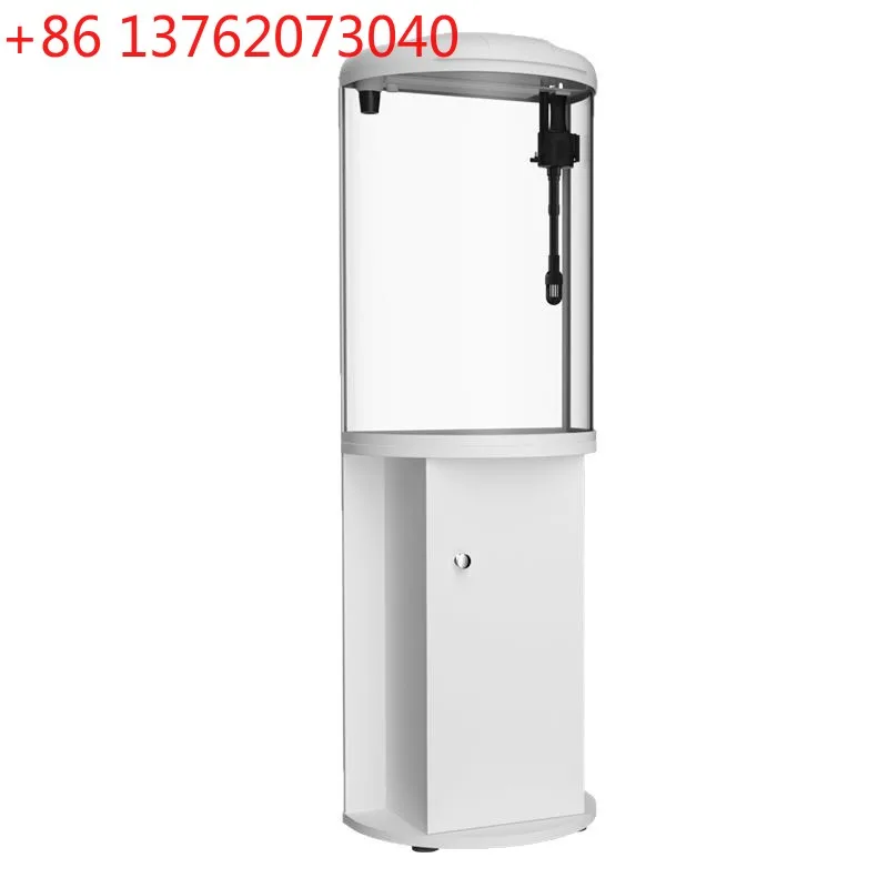 

Semicircular new fish tank living room floor filter small aquarium household