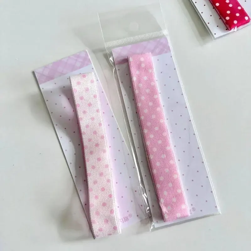 Creative Polka Dots Elastic Strap Double-sided DIY Decoration Notebook Straps Band Binding Rope Storage Accessory