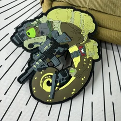 Chameleon Tactical Patch PVC Combat Hook&Loop Patches Military Chameleon Legion Morale Badge Backpack Armband Stickers
