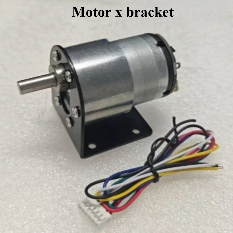 1pcs 37-520Gear Motor 6V/12V DC Reducer Motor With Speed Measuring Hall Encoder Robot Large Torque Brushed Engine Metal Teeth