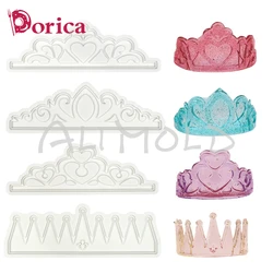 3 Styles Crowns Cake Mold Silicone Fondant Chocolate Resin Mould DIY Clay Princess Ornament Molds Cake Decorating Tools Bakeware
