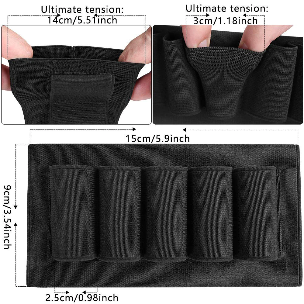 5/8 حامل شل مستدير سريع التحميل لـ Shotgun Universal 12/20 مقياس خرطوشة مرنة الناقل #5