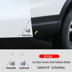 Volvo 2Pcs/Set Car Door Corner Anti-collision Sticker Protector Bar For XC90 V60 XC40 C40 XC60 S60 S80 Accessories