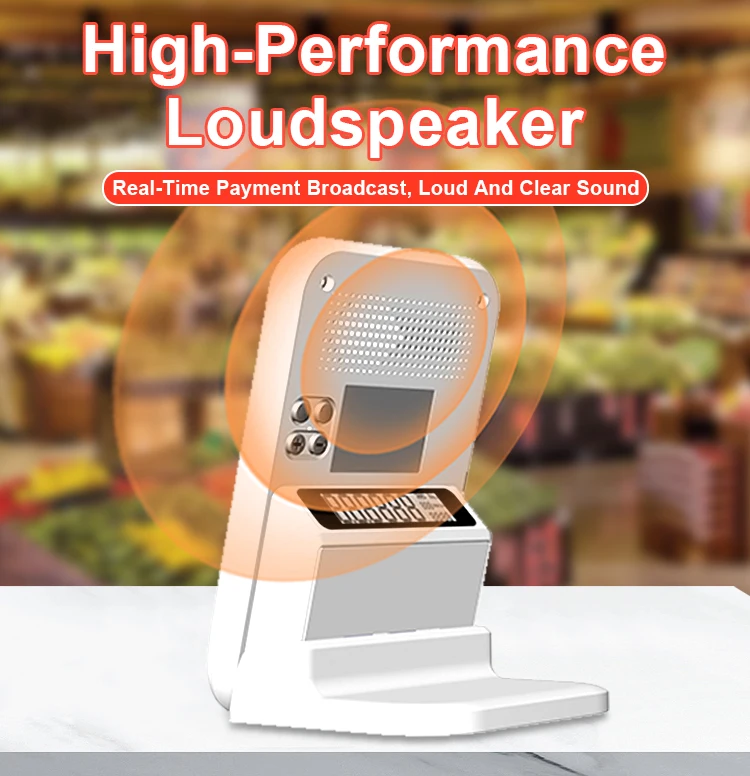 Terminal de pago de pantalla de generador de código QR dinámico 4G/WFI/BT de 2,4 pulgadas con teclado NFC opcional Z30