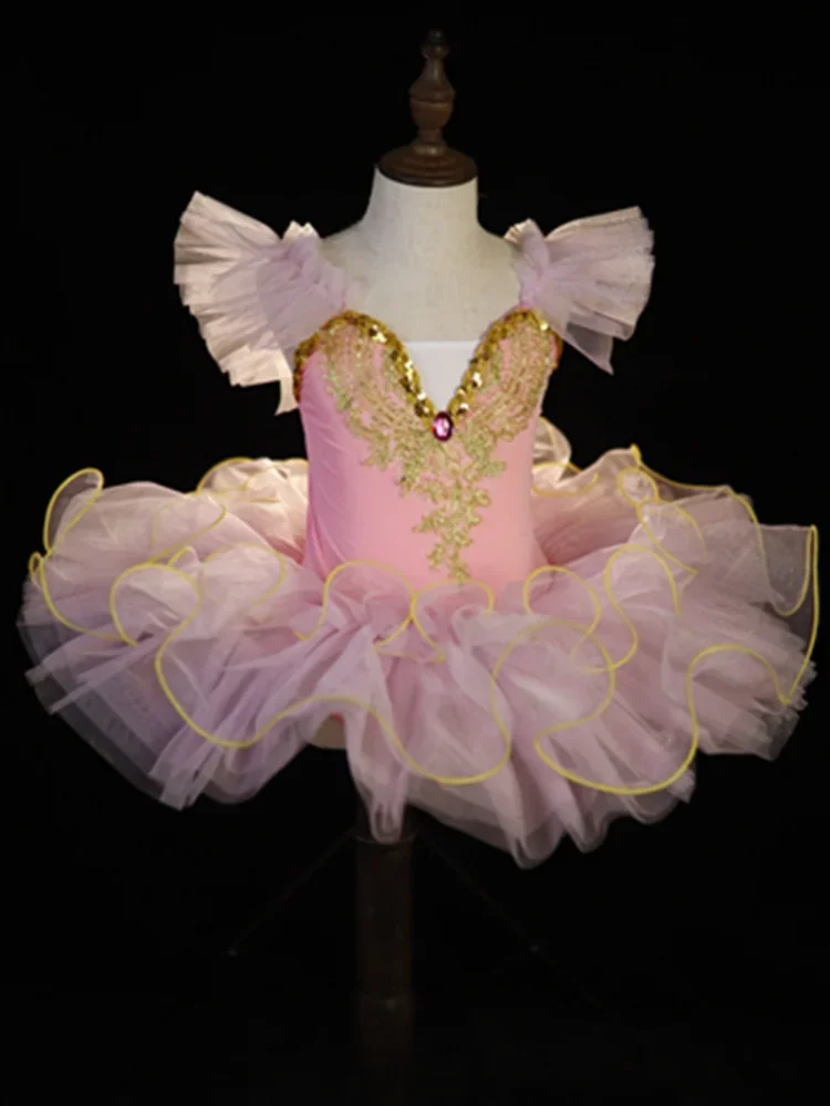 Professionele Klassieke Tutu Ballet Kostuum voor Kind Kid Meisje Gymnastiek Maillots Dancewear Prinses Zwanenmeer Ballerina Dans