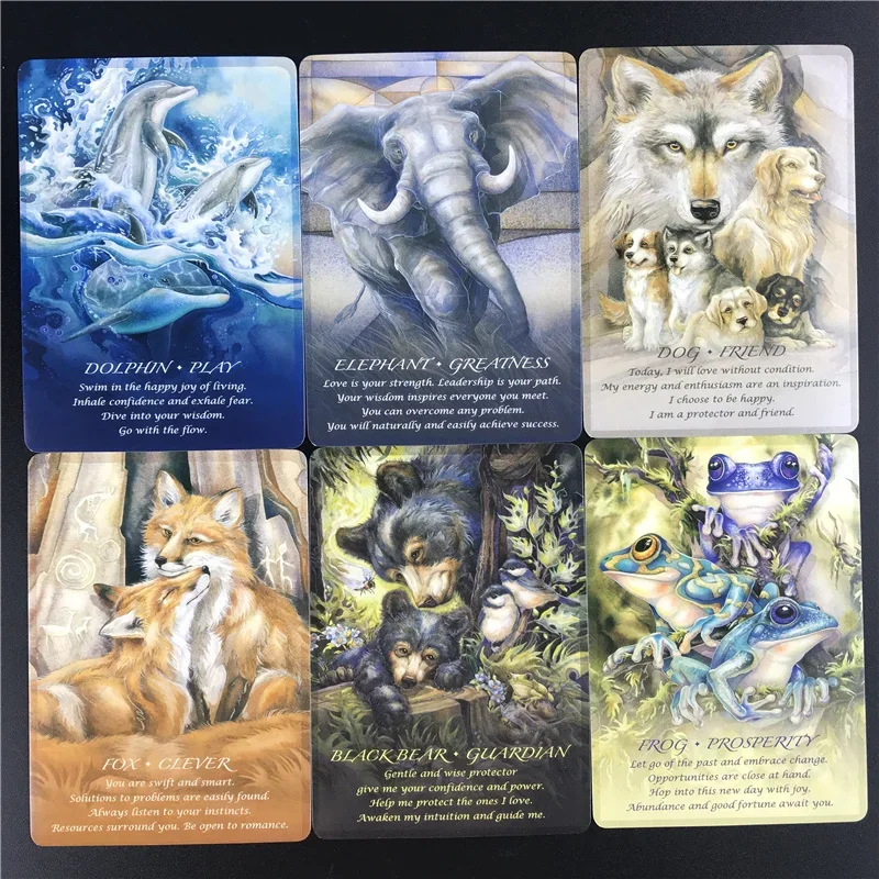 Tarot Cards Spirits Of The Animals Oracle  Cards  Games Set Party Entertainment Board Games For Adult Children Board games