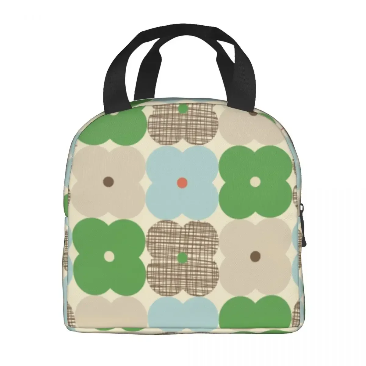 Orla Kiely Scandinavian Floral Portable Lunch Box for Women Waterproof Cooler Thermal Food Insulated Lunch Bag Children Student