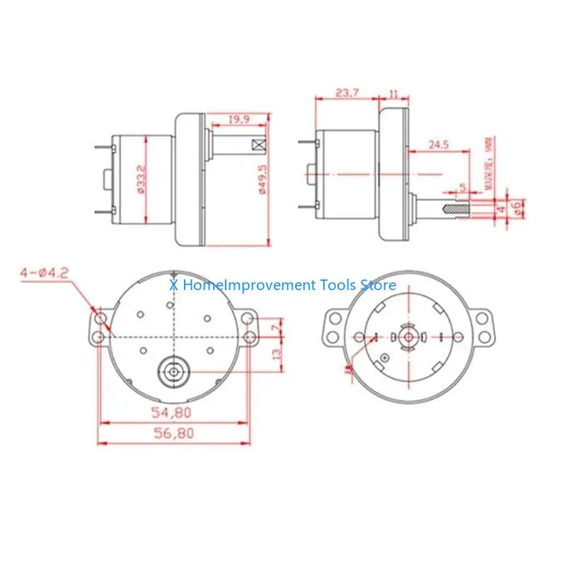 

12v Metal Gearboxes Reducer Folding Washing Machine Gearboxes Reductor Replacement 31KA