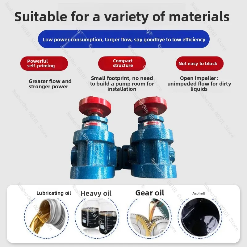 2CY Series High Temperature Self-priming Gear Oil Pump Model 08/2.5, 2.1/2, 3/2.5 for Residual Slag Oil Transfer