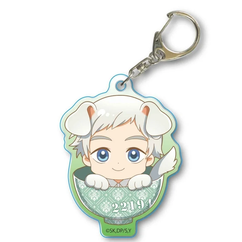 Anime The Promised Neverland Acrylic Pendant Keychains Cute Bag Decorations Backpack Pendant Keychain 6cm Exquisite Products