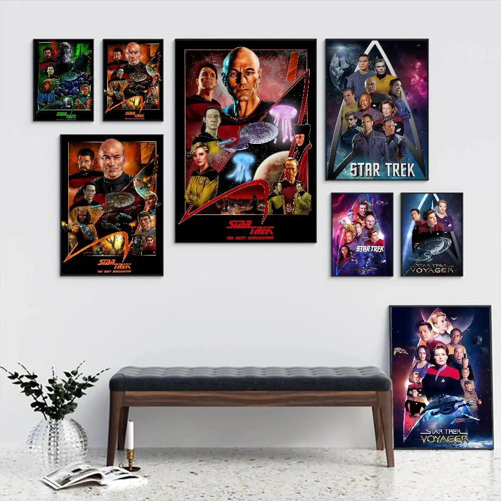 Movie S-Star T-Trek Vintage Posters Sticky Vintage Room Home Bar Cafe Decor Kawaii Room Decor