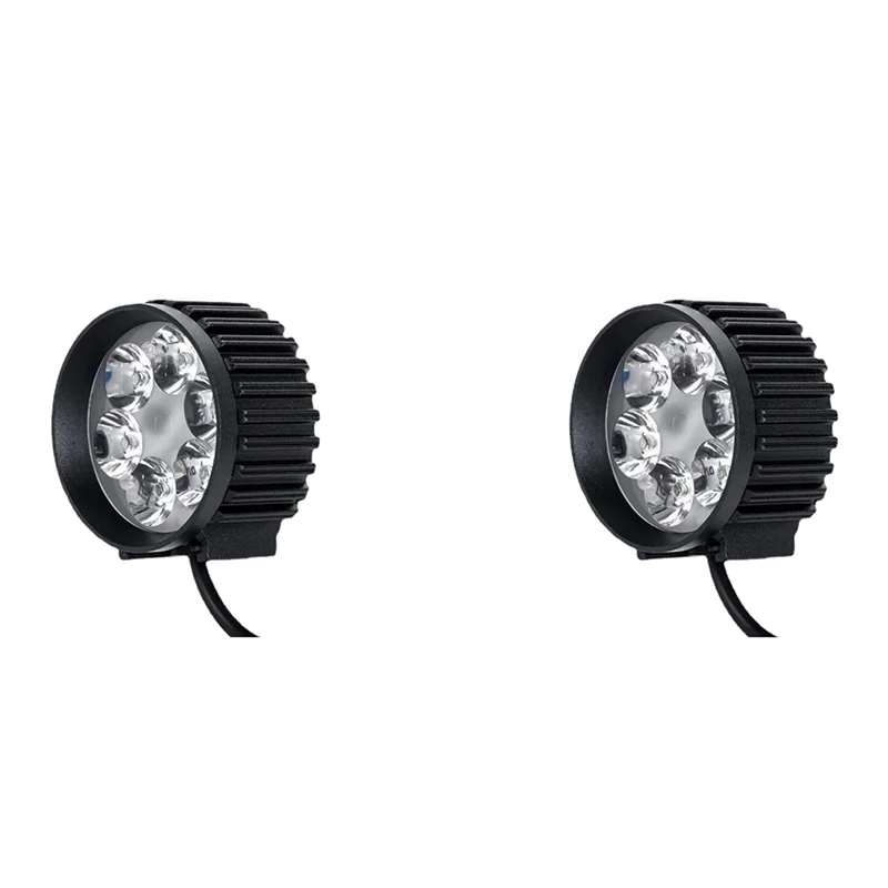 

2X передний фонарь для электрического велосипеда 12 В-80 В, универсальный велосипедный звуковой сигнал, фара, водонепроницаемая сигнальная лампа для электрического скутера-AT20