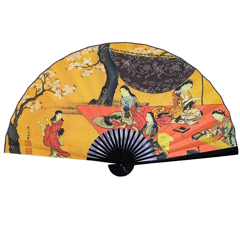 Handmade Large Hanging Fan, Restaurant Wall Decoration, Paper Folding Fan, Japanese Style , Unfold, 90cm