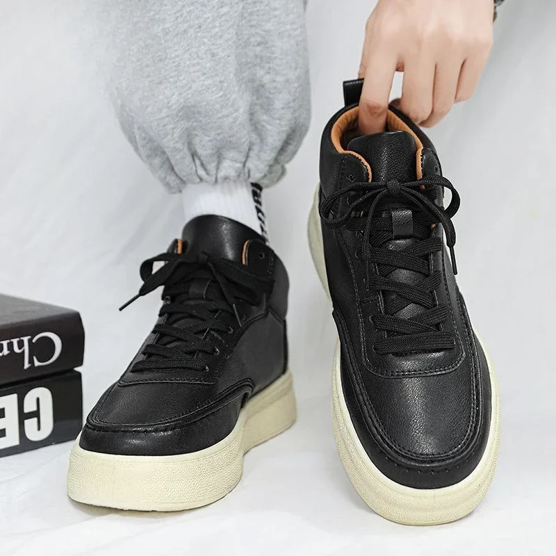 

Весенне-осенние молодежные студенческие модные белые кроссовки на среднем каблуке на платформе из мягкой кожи, дышащие повседневные спортивные кроссовки с защитой от запаха