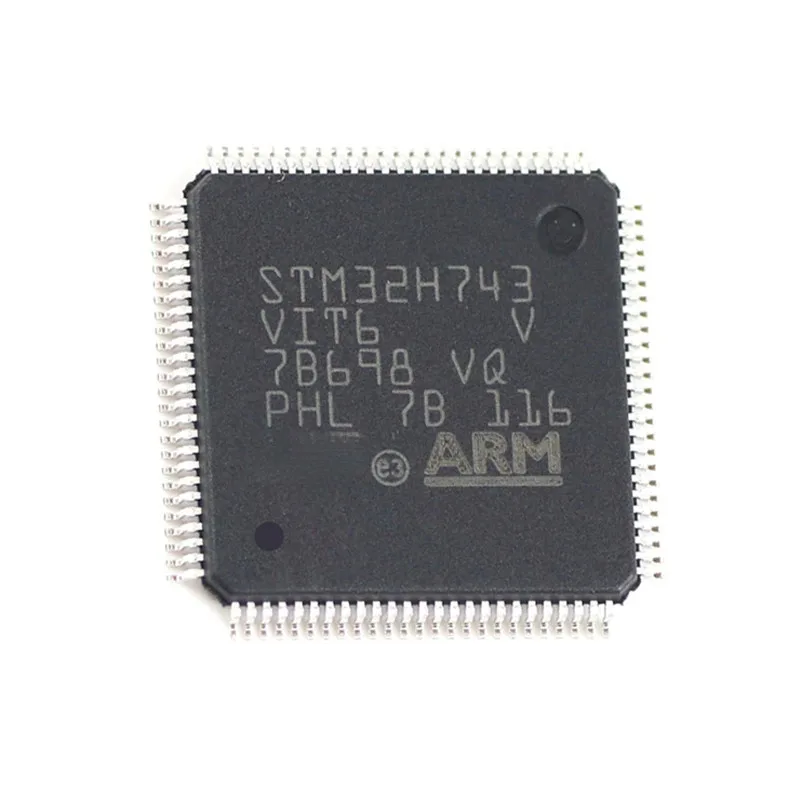 1pcs/lot Original Genuine STM32H743VIT6 LQFP100 STM32 High Performance MCU STM32H7 Series Single Chip microcontroller LQFP-100