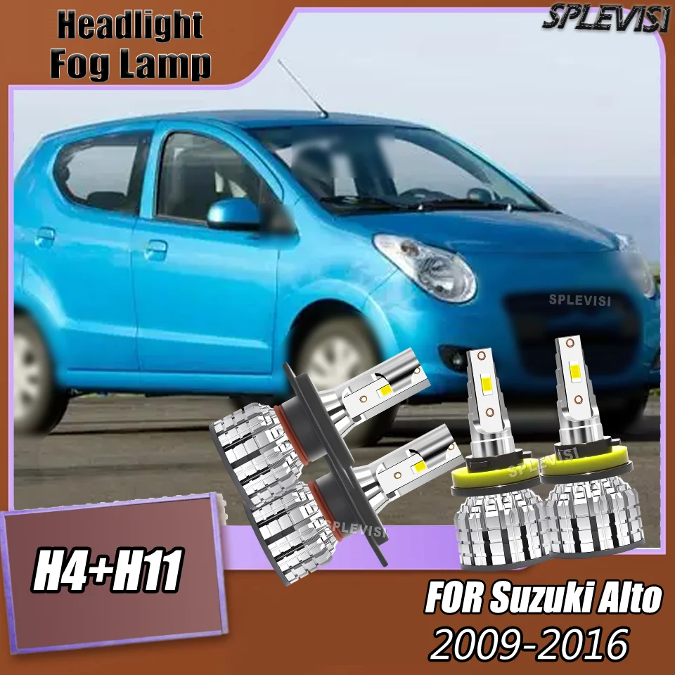 

6000K Long-Lasting SPLEVISI Car LED 9003/H4 H11/H9/H8 Headlight Fog Lamp For Suzuki Alto 2009 2010 2011 2012 2013 2014 2015 2016
