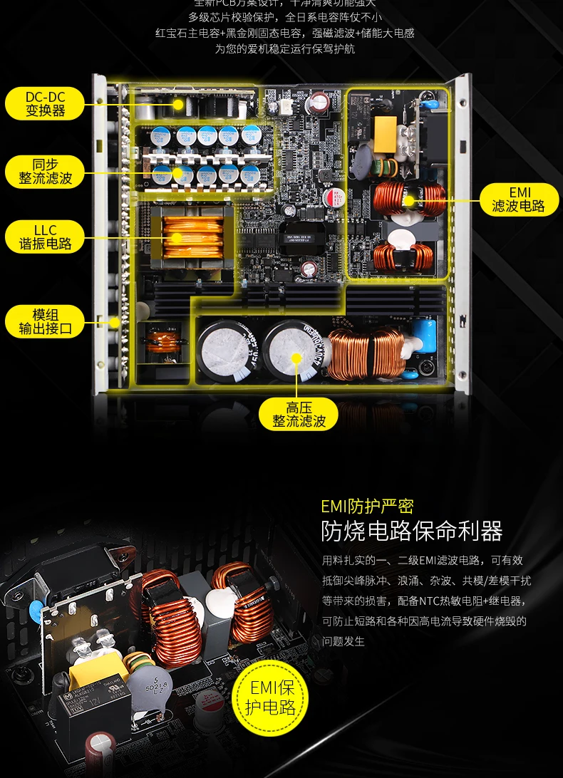 Great Wall 1650 W Netzteil, vollständiges Modul-Server-Netzteil