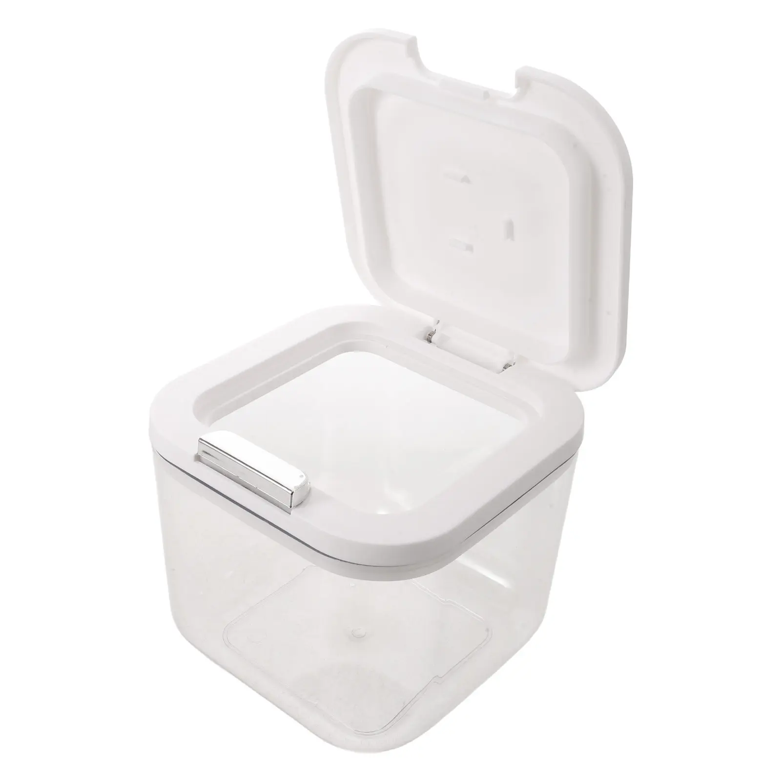 Clear Laundry Detergent Container Press Lid Dispenser 2.5L Airtight Storage Bin for Laundry Room Organization Holder view 3
