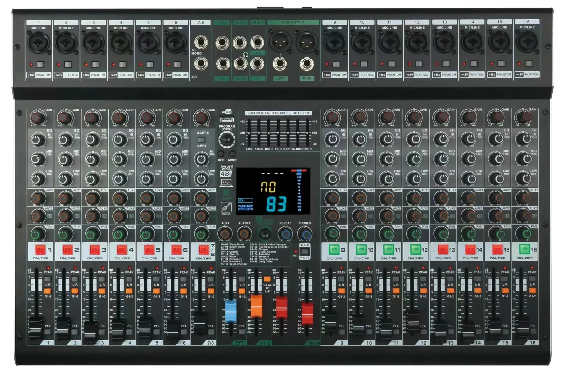 يمكن تشغيل MP3 بشاشة كبيرة بواسطة قرص Bluetooth U، مناسب لخلاط البث المباشر الاحترافي في الهواء الطلق لمرحلة الزفاف ST-160