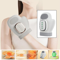 Electric Hand Massager ｗith Airbag Compression Warm Heating Massager Wrist Palm Finger Kneading Massage Glove Relaxation Gift