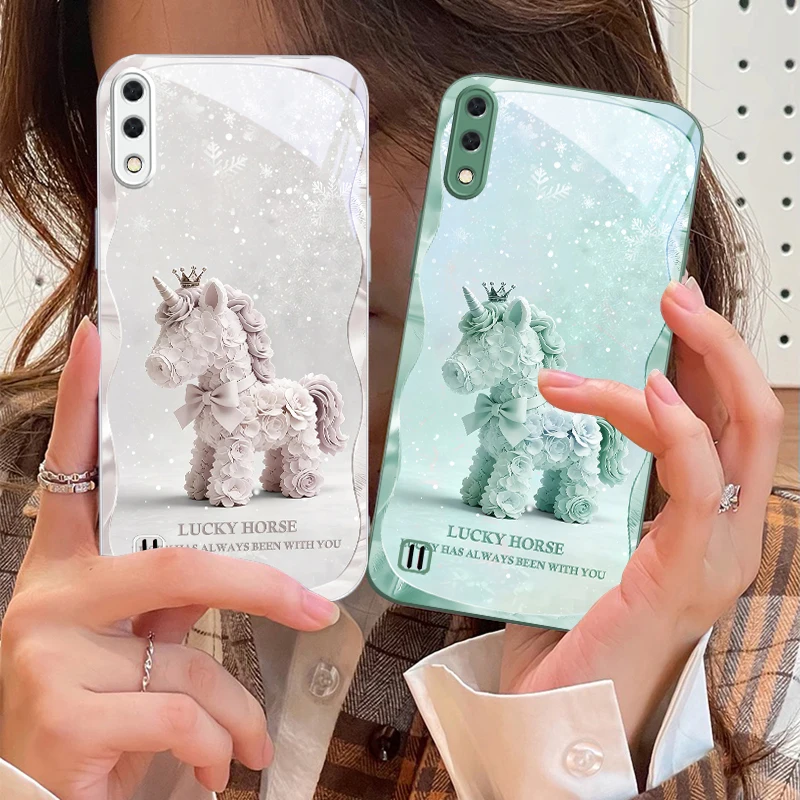 

Romantic scent unicorn For Samsung M02 12 Note 8 9 10 20 A 01 A02 A03 Core 04 05 06 10 12 13 14 15 A16 glass Ultra phone case