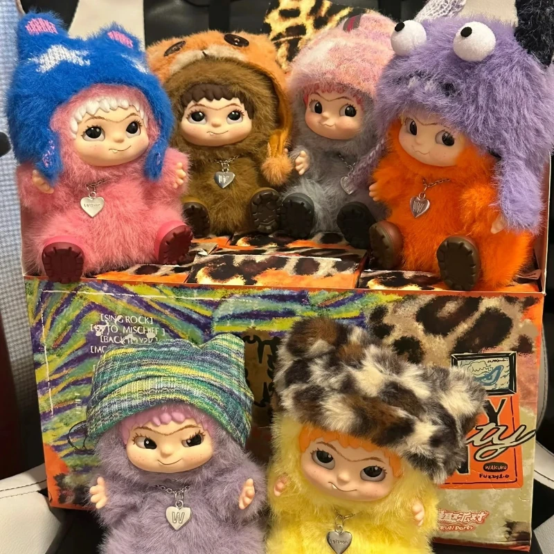 1234567 Regalo misterioso per gli amanti della moda dei capelli Giocattolo da collezione con faccia in vinile WAKUKU Serie di feste alla moda Scatola cieca Bambola di peluche fatta a mano