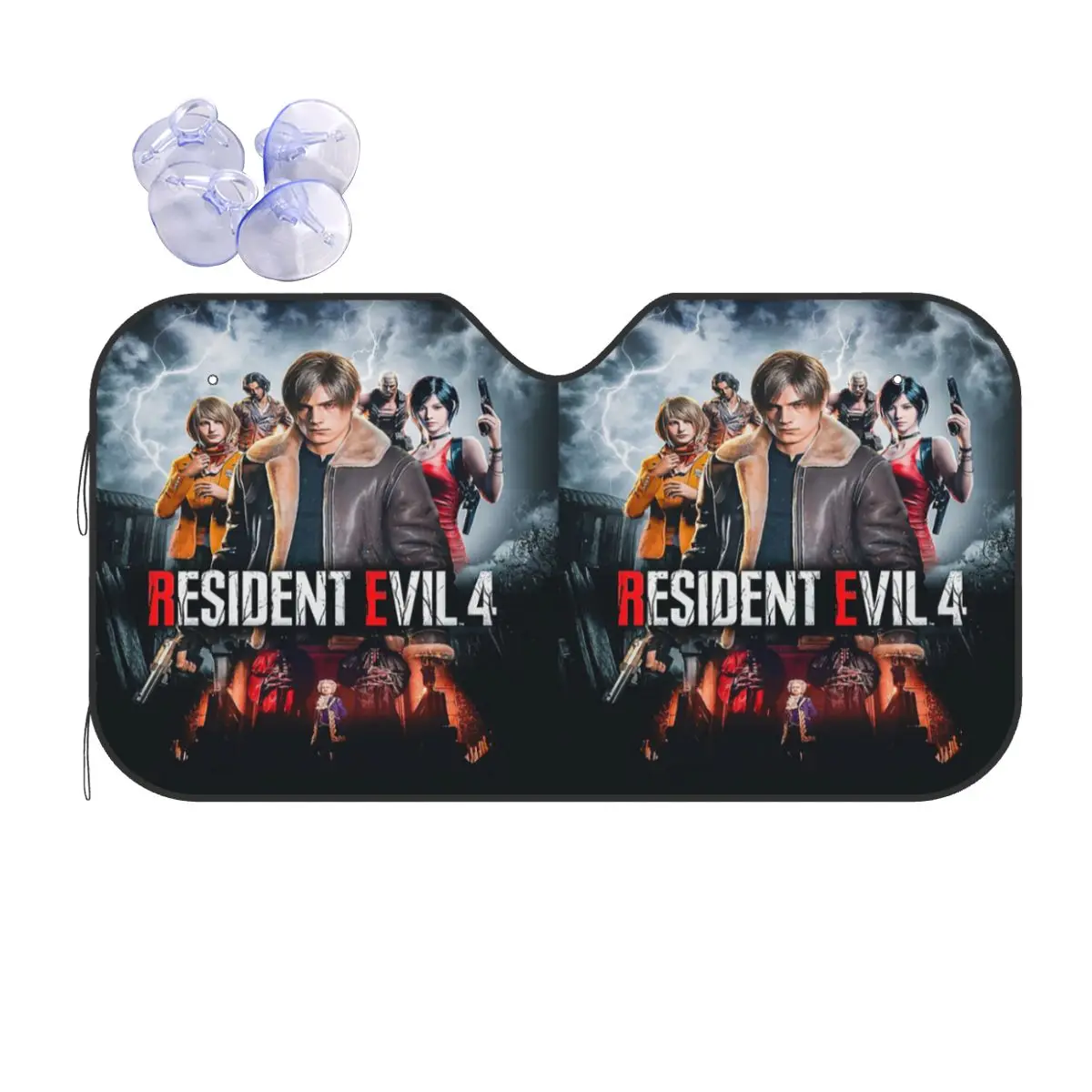 

Resident Evils 4 Funny Games RE4 Sunshade Windscreen Car Front Windshield Window Sun Visor Accessories Covers