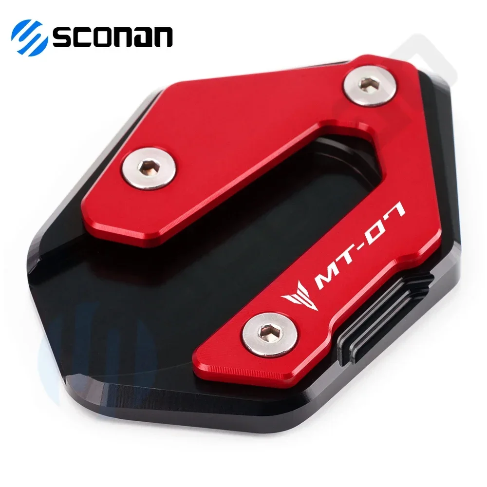 Per YAMAHA MT-07 MT-09 FJ-09 MT07 MT09 FJ09 Accessori Moto In Alluminio Cavalletto Cavalletto Laterale Estensione Ingrandire Piastra Pad