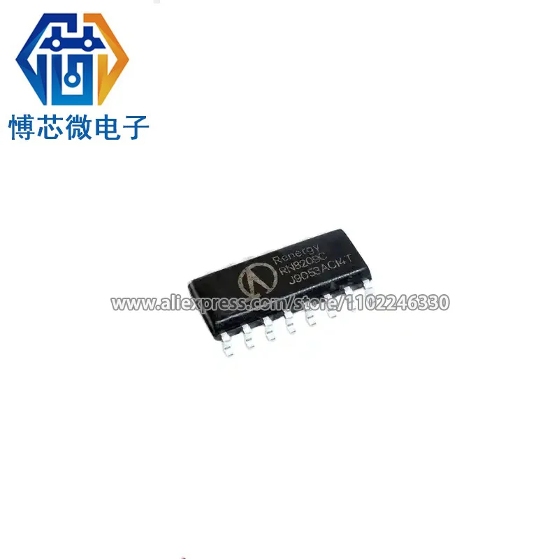 【10 Pieces 】RN8209C packaged SOIC-16 electric energy metering chip