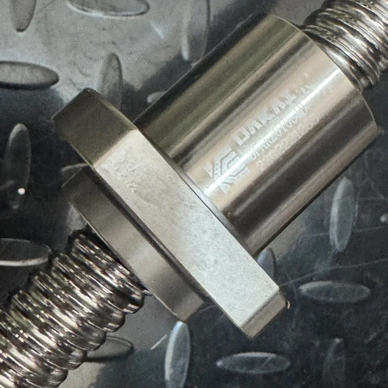 

C5 SFA1210 BallScrew End Machined WIth BallNut 250mm -1500mm Anysize Roller Screw End Machining With Single Ball Nut For CNC